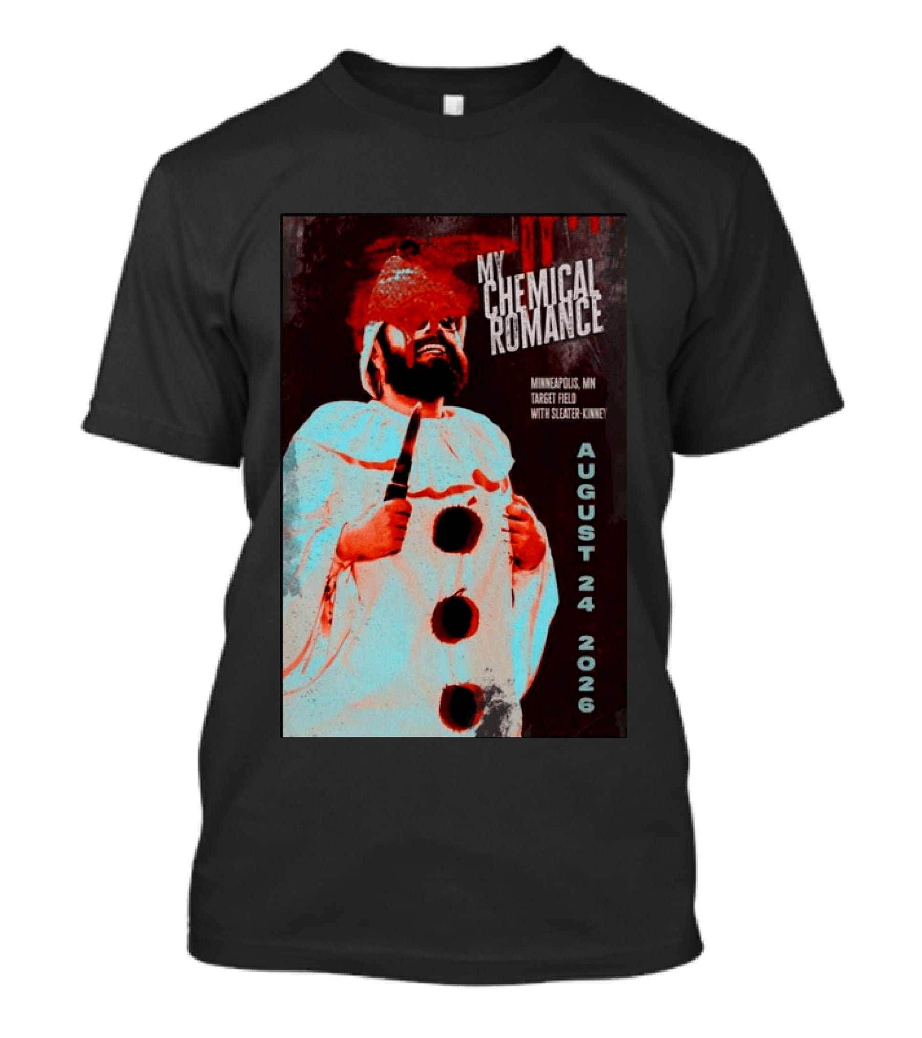 My Chemical Romance Minneapolis MN Target Field August 24 2026 With Sleater Kinney T-Shirt