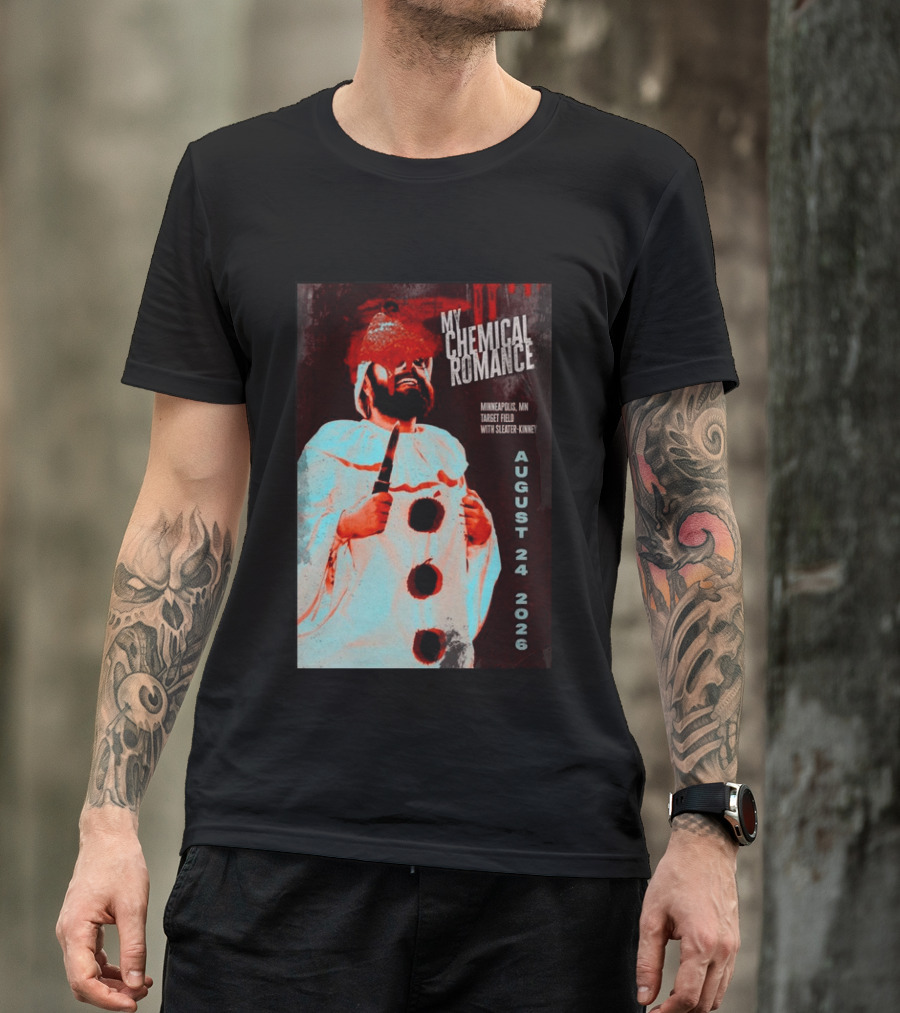 My Chemical Romance Minneapolis MN Target Field August 24 2026 With Sleater Kinney T-Shirt