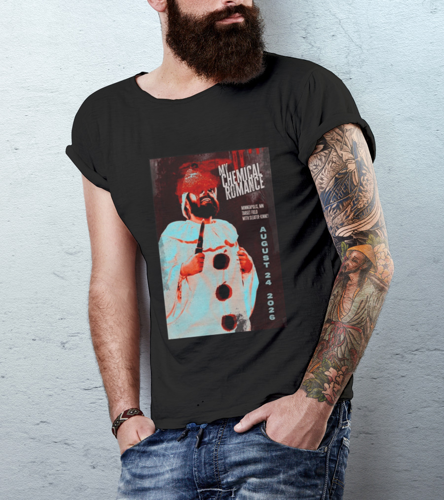 My Chemical Romance Minneapolis MN Target Field August 24 2026 With Sleater Kinney T-Shirt