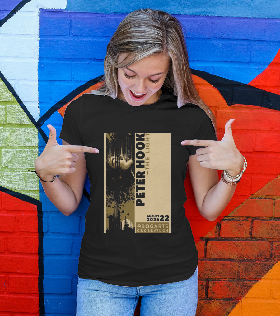 Peter Hook And The Light Live At Bogarts Cincinnati 2026 T-Shirt