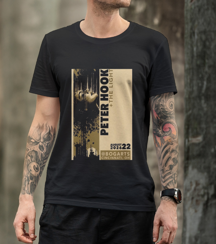Peter Hook And The Light Live At Bogarts Cincinnati 2026 T-Shirt