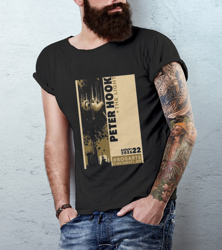 Peter Hook And The Light Live At Bogarts Cincinnati 2026 T-Shirt