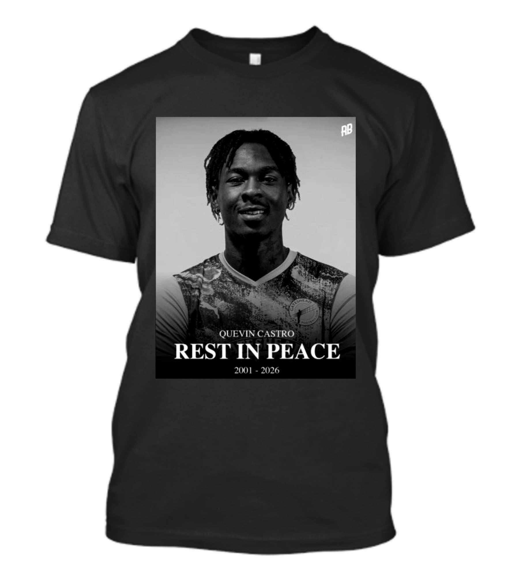 Quevin Castro Rest In Peace 2001 2026 Gateshead FC T-Shirt