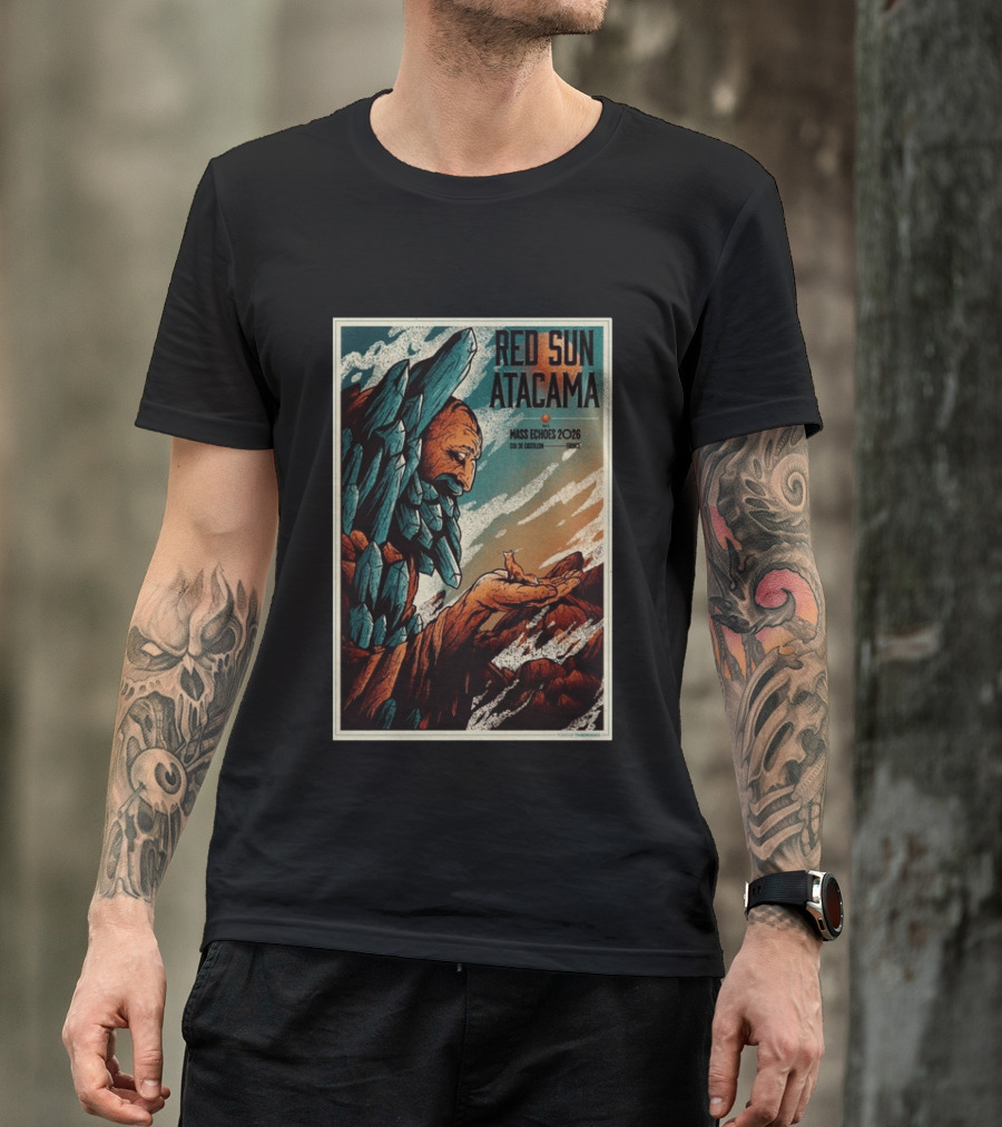 Red Sun Atacama Mass Echoes 2026 Col De Castillon Event T-Shirt