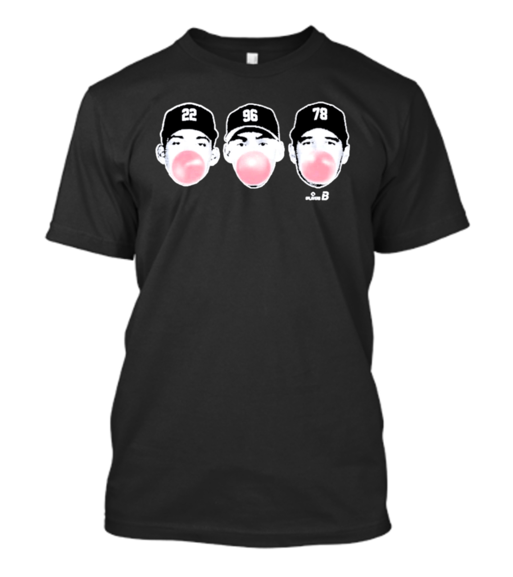 Ben Rice Spencer Jones George Lombard Jr Bronx Bubbles 22 96 78 Baseball Bubblegum T-Shirt