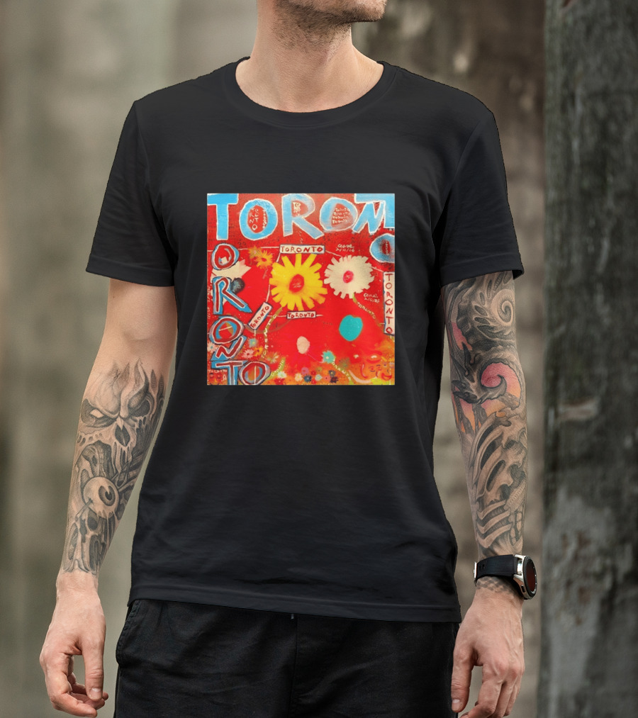 Toronto Floral By Ceare Painting Colorful Flowers T-Shirt