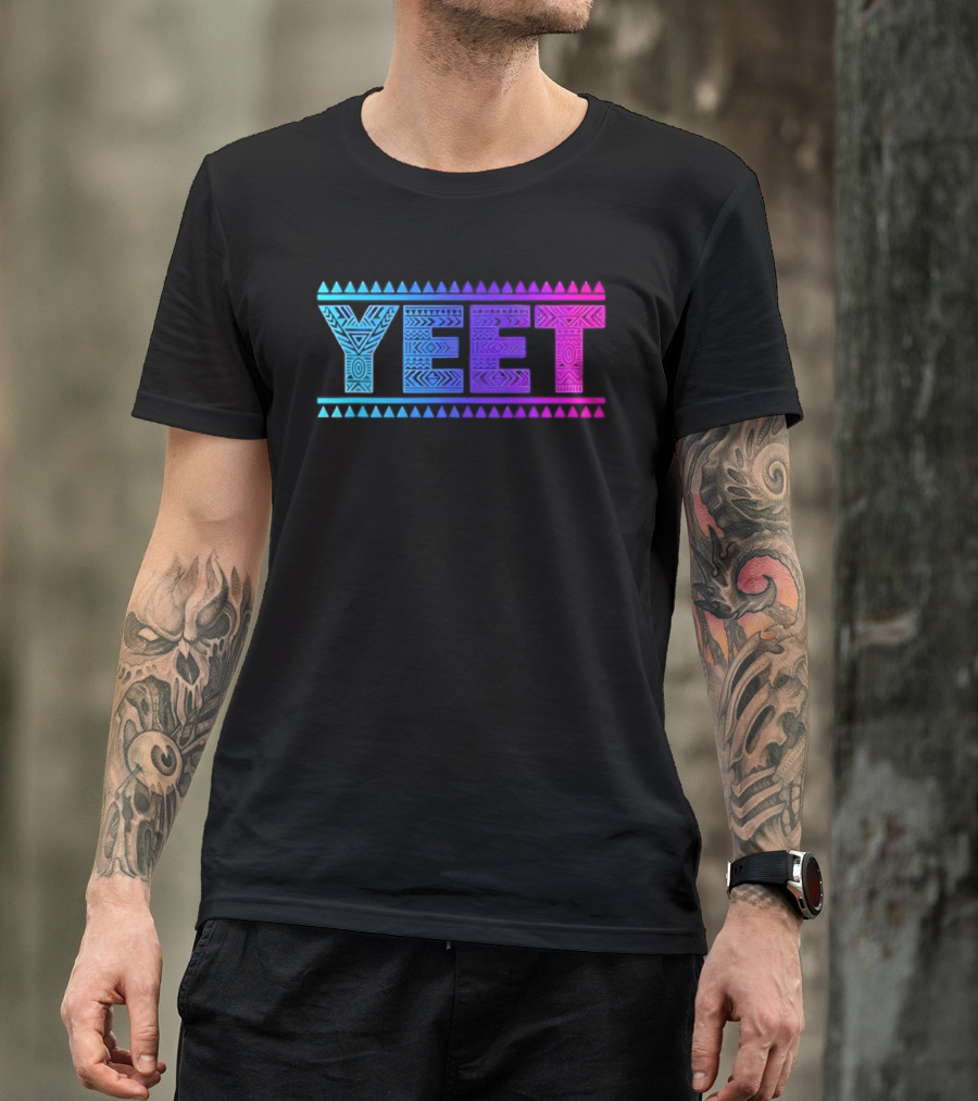 YEET Tribal Slang Gradient T-Shirt