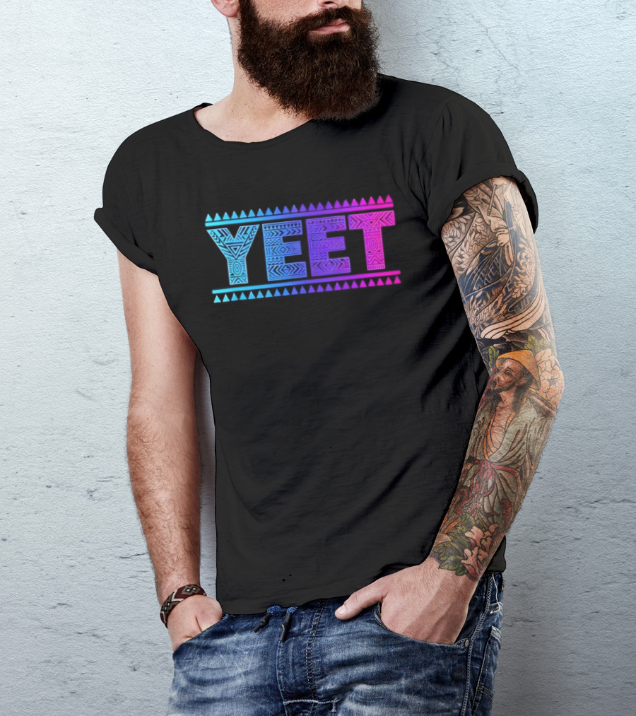 YEET Tribal Slang Gradient T-Shirt