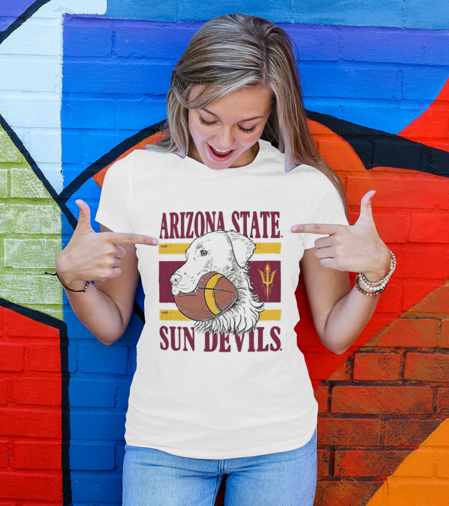 Arizona State Sun Devils Dog Football Team Spirit T-Shirt
