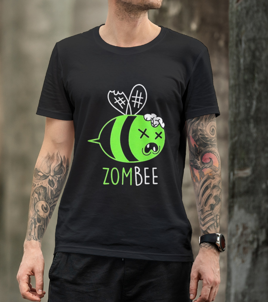 Zombee Brainy Undead Insect Horror Bee T-Shirt