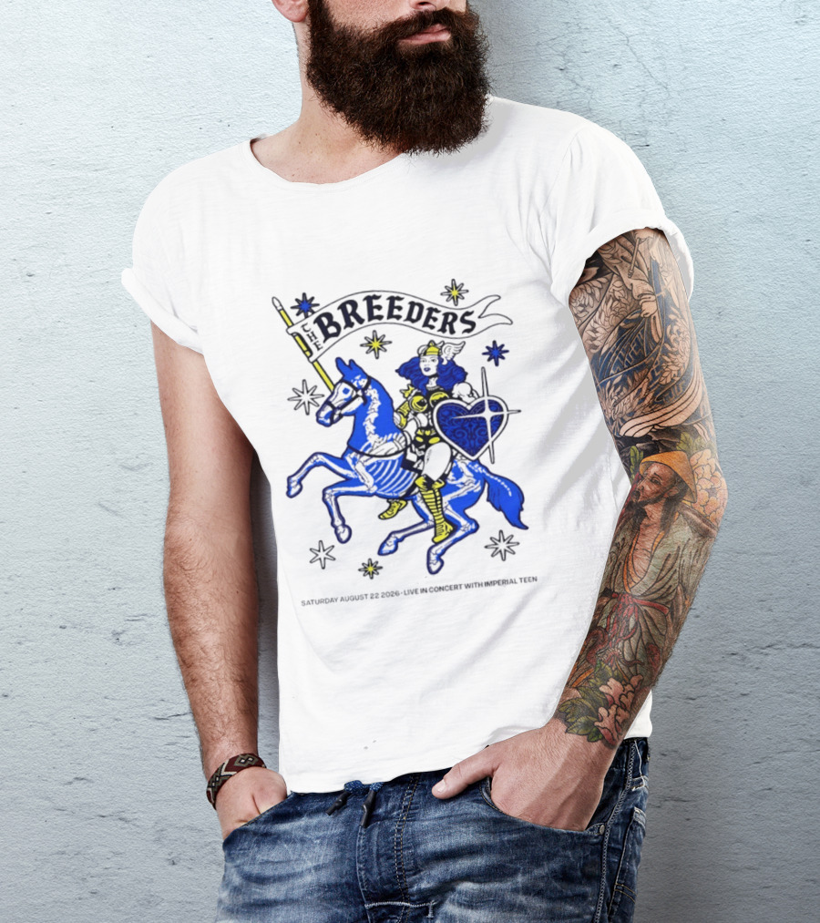 Saturday August 22 2026 The Breeders Live In Concert With Special Guest Imperial Teen T-Shirt