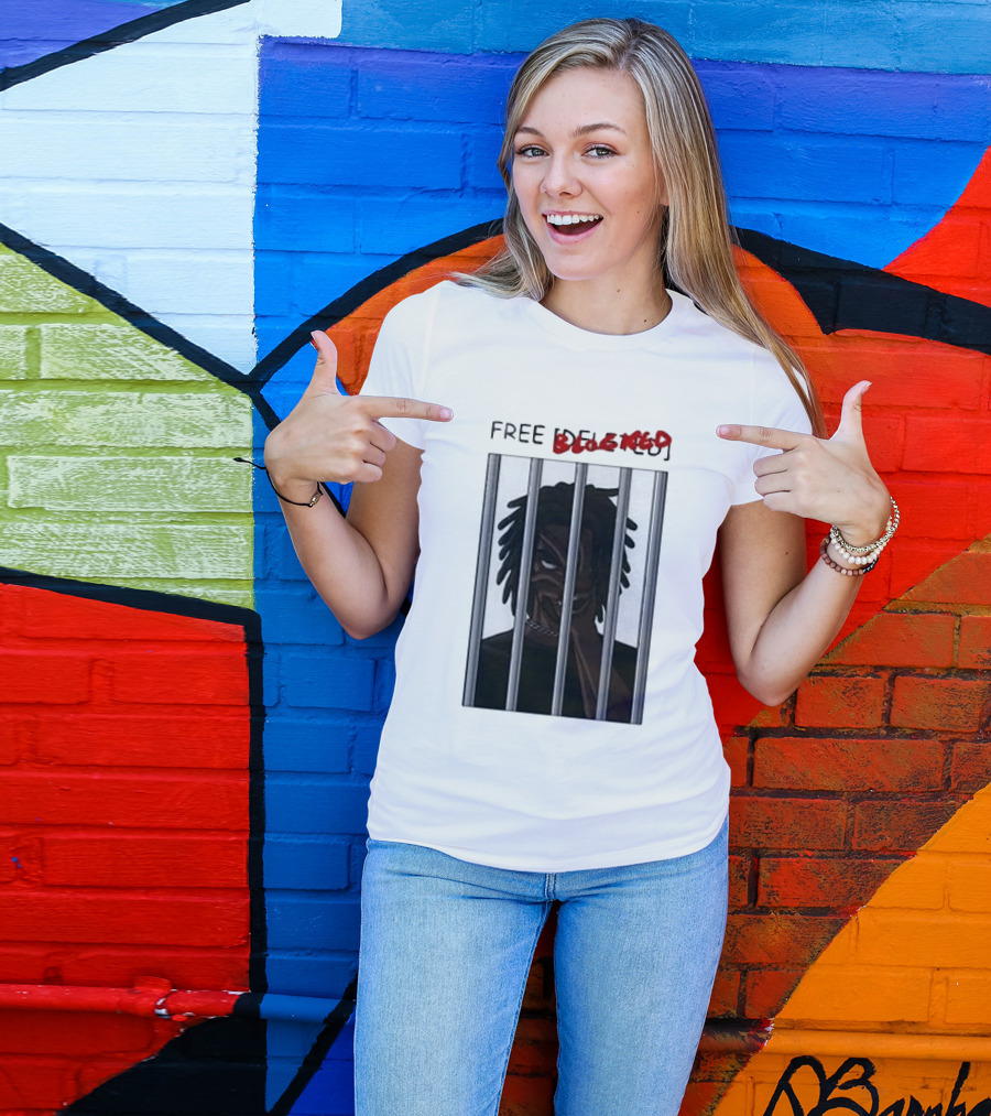 Free Blocked The Commissary Villain Dept Character Behind Bars T-Shirt