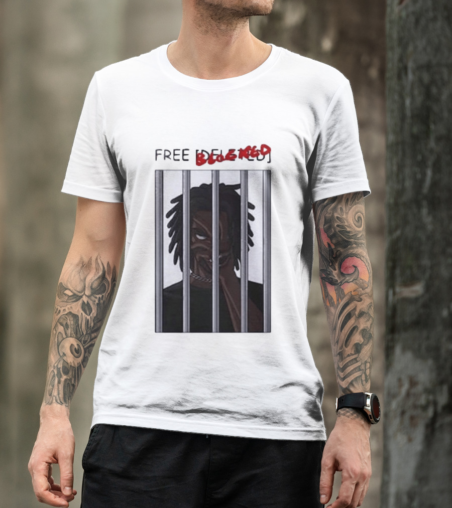 Free Blocked The Commissary Villain Dept Character Behind Bars T-Shirt