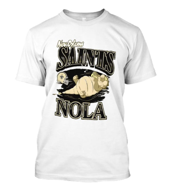 New Orleans Saints NOLA Disney Character Football T-Shirt