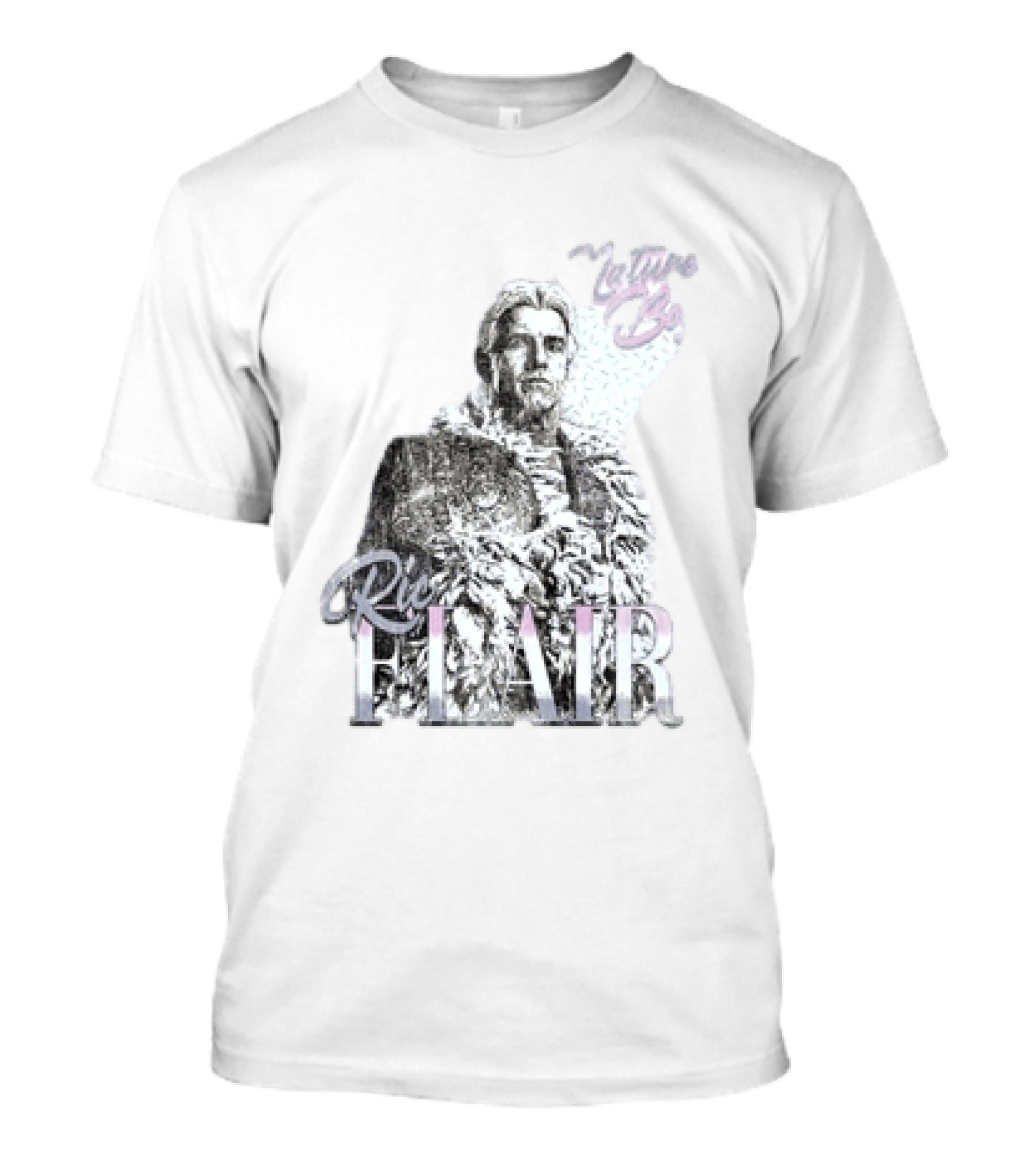 Ric Flair Nature Boy Classic Wrestling Style Black And White T-Shirt