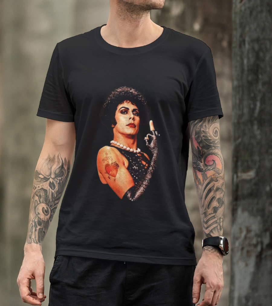 Dr Frank N Furter Rocky Horror Picture Show Boss Heart Tattoo T-Shirt