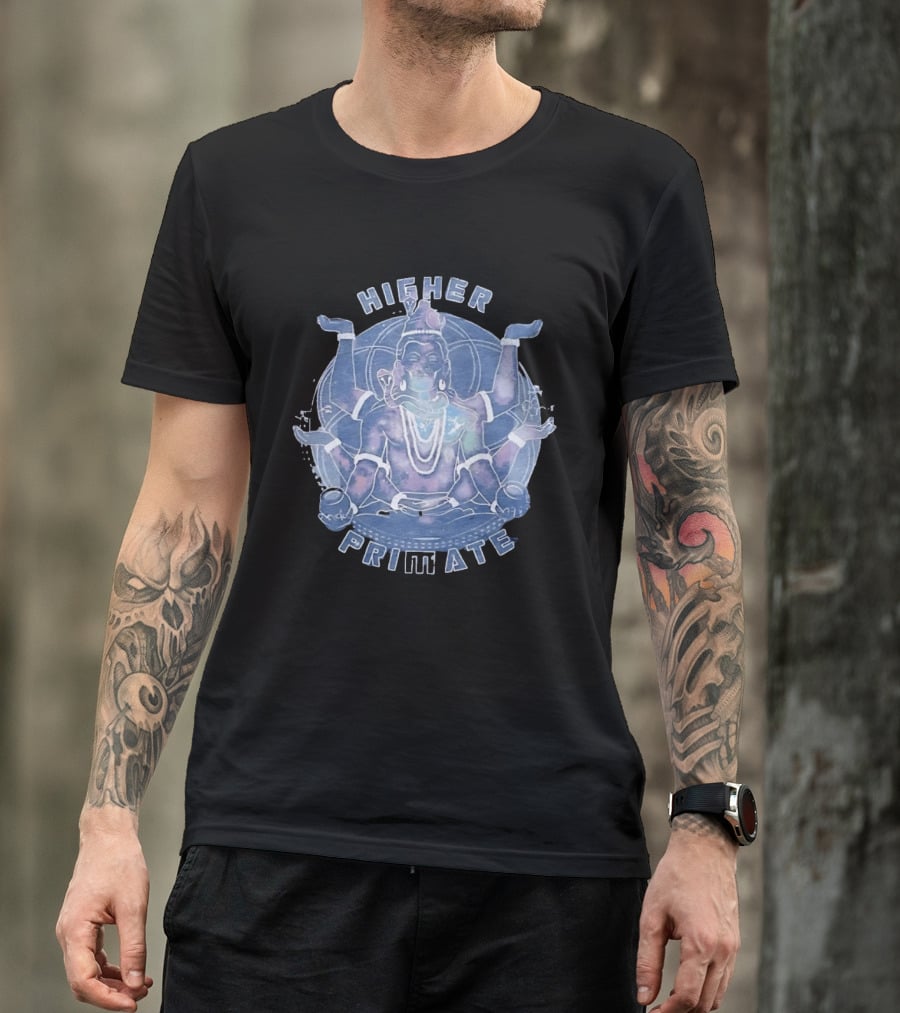 Higher Primate Shiva Meditation Galaxy Spiritual T-Shirt