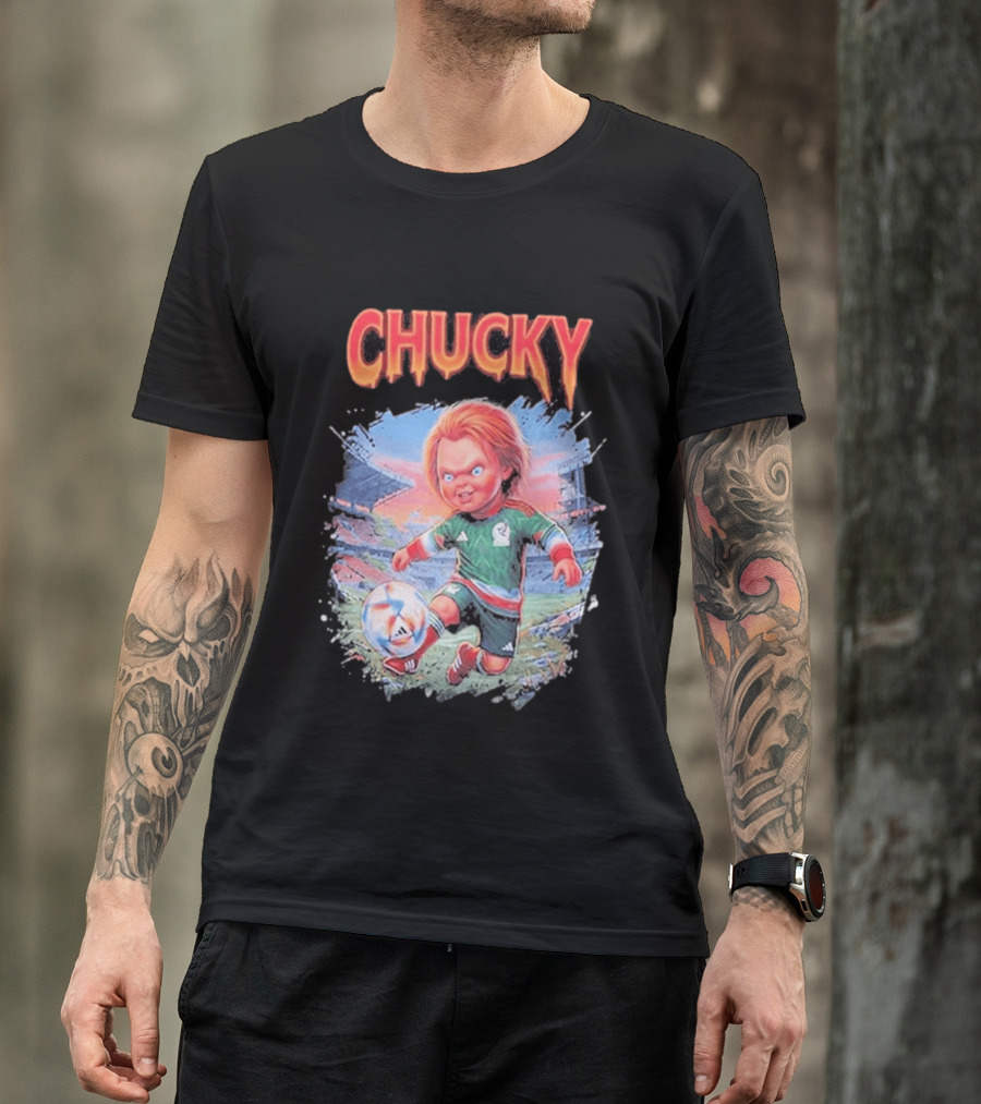 Chucky In Mexico Soccer Halloween House Of Tees T-Shirt