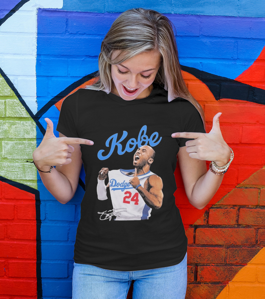 House Of Tees Kobe Bryant Dodgers 24 Jersey Image T-Shirt