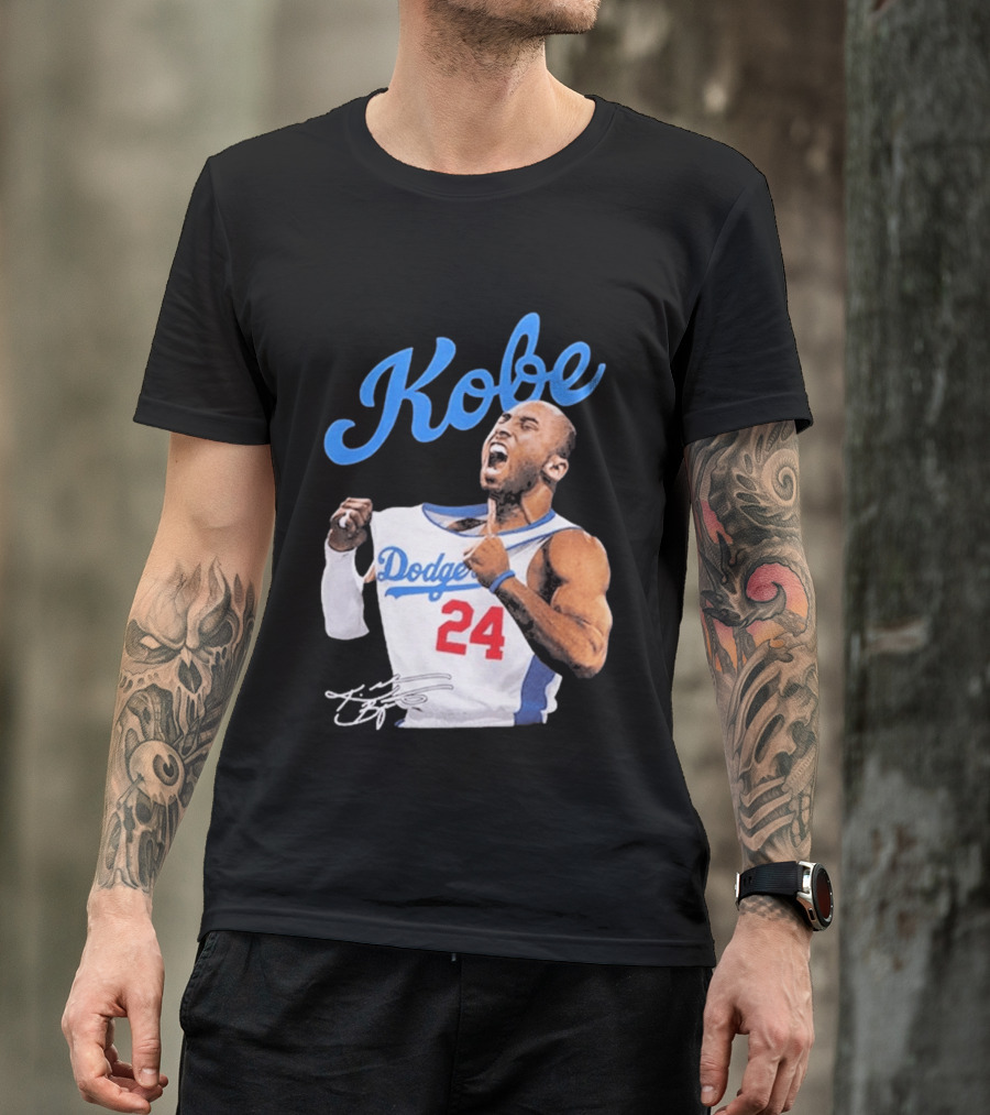 House Of Tees Kobe Bryant Dodgers 24 Jersey Image T-Shirt