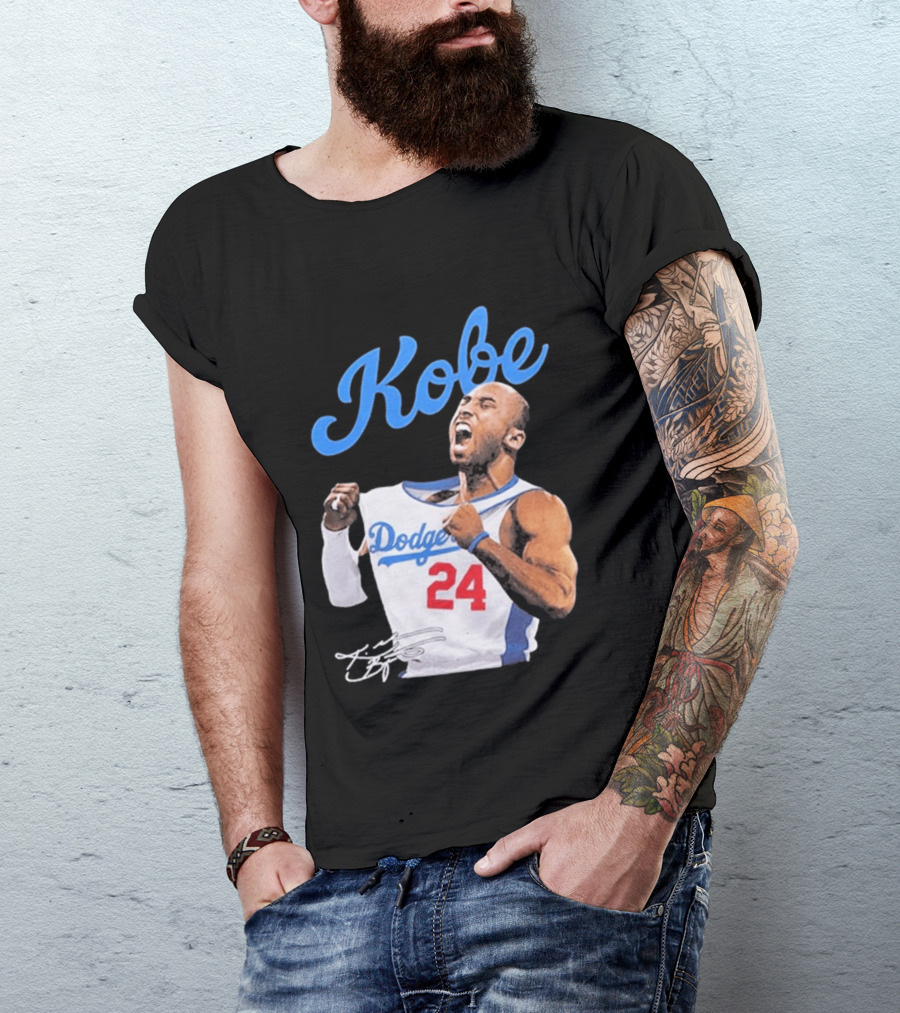 House Of Tees Kobe Bryant Dodgers 24 Jersey Image T-Shirt