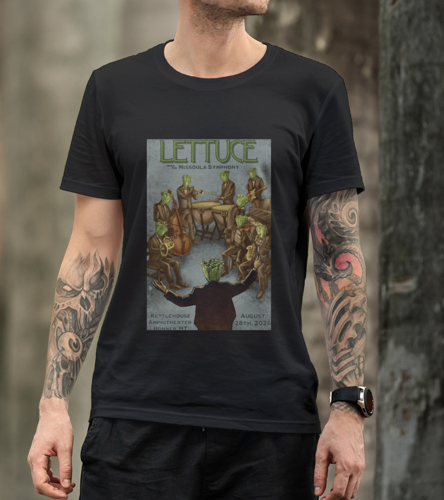 Lettuce With Missoula Symphony KettleHouse Amphitheater Bonner MT August 28 2026 T-Shirt