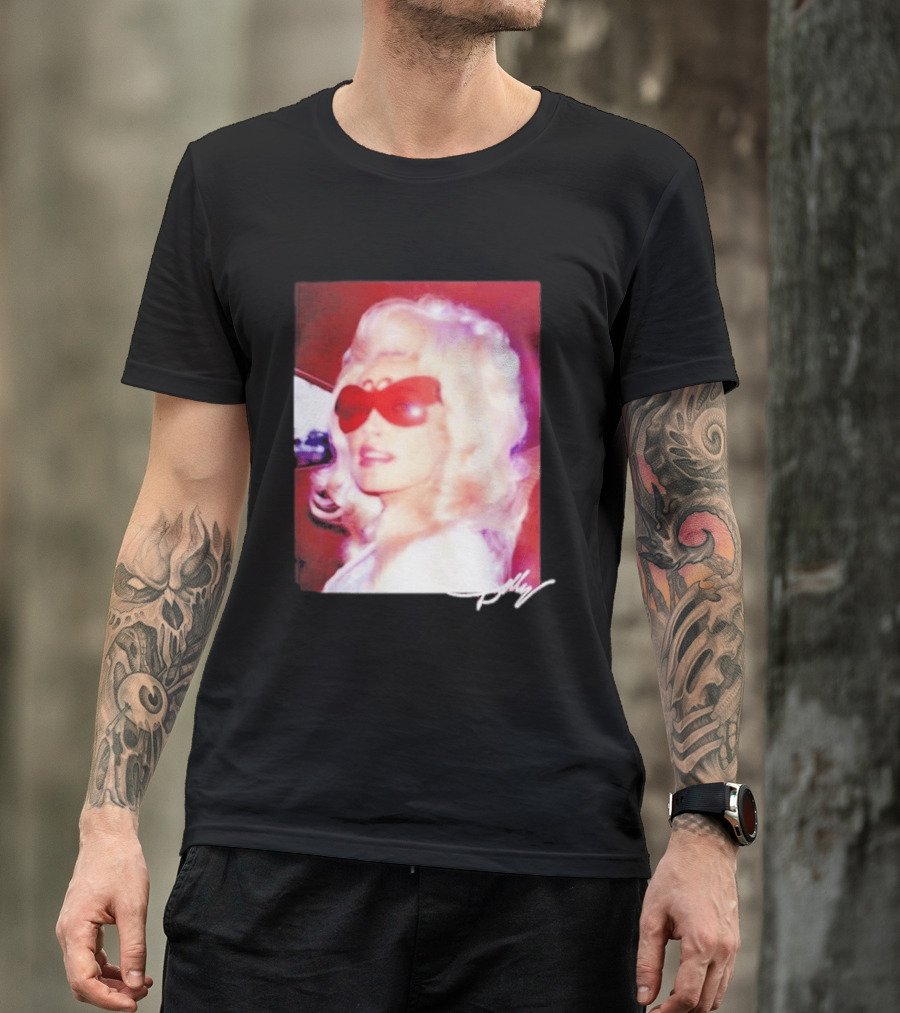 Dolly Parton Iconic Vintage Style With Red Sunglasses T-Shirt
