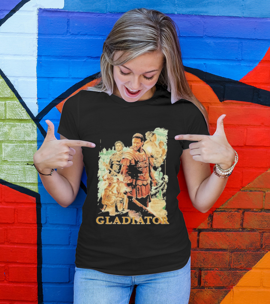Gladiator Maximus Collage Russell Crowe Roman Warrior Epic T-Shirt