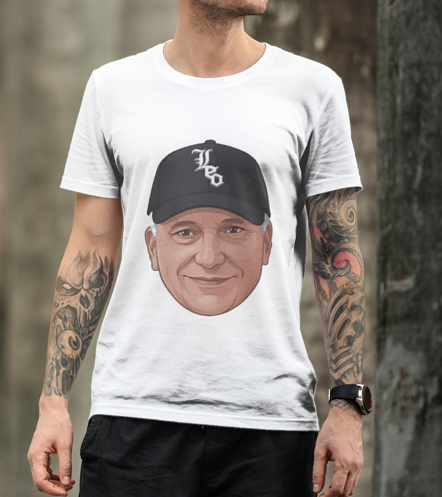 Pope Leo Face Cap Chicago White Sox T-Shirt