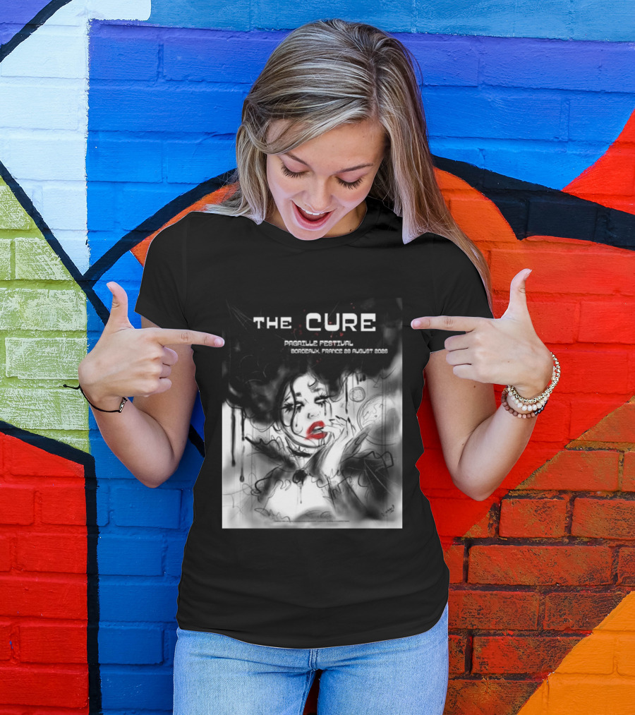 The Cure Pagaille Festival Bordeaux France 28 August 2026 Event T-Shirt
