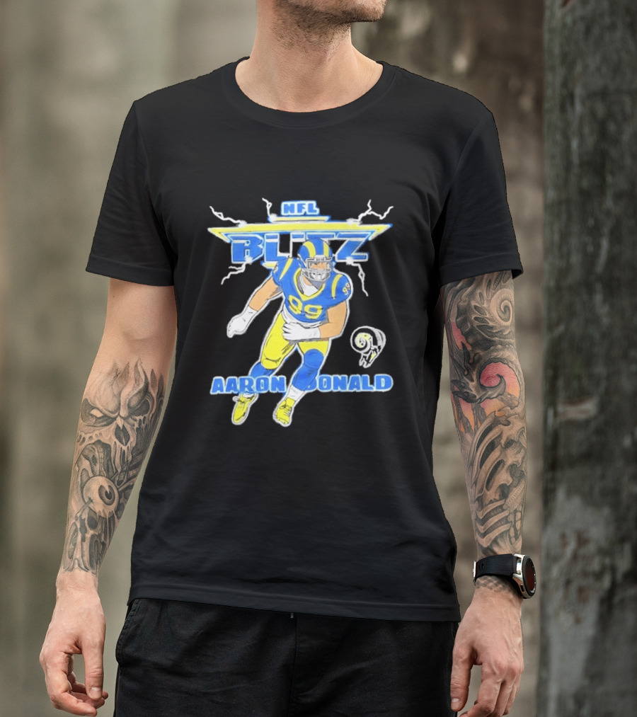 NFL Blitz Aaron Donald Los Angeles Rams 99 T-Shirt