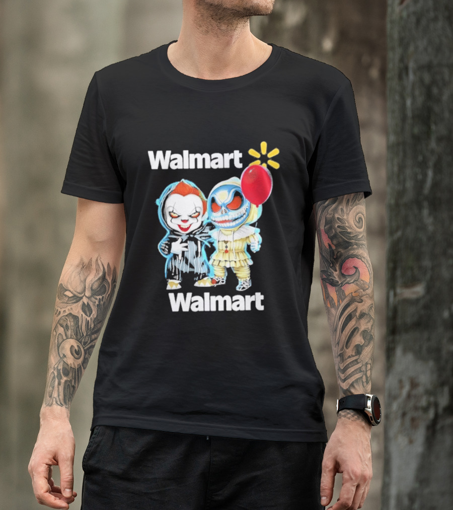Walmart Pennywise Jack Skellington Halloween 2026 Red Balloon T-Shirt