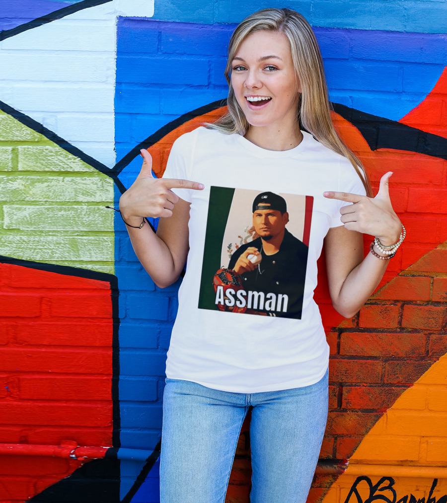 Assman Baseball Player Mexico Flag Baseball Glove Cap T-Shirt