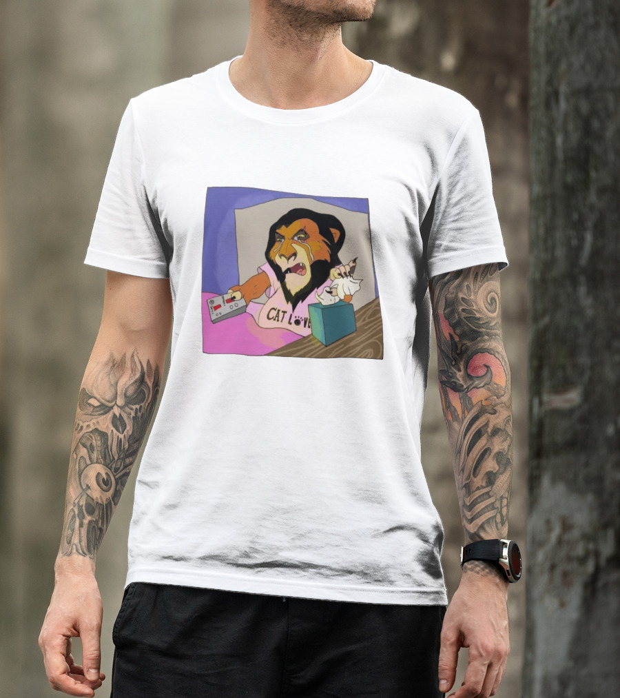 Scar From The Lion King Cat Love Scar Tissue Humor Meme T-Shirt