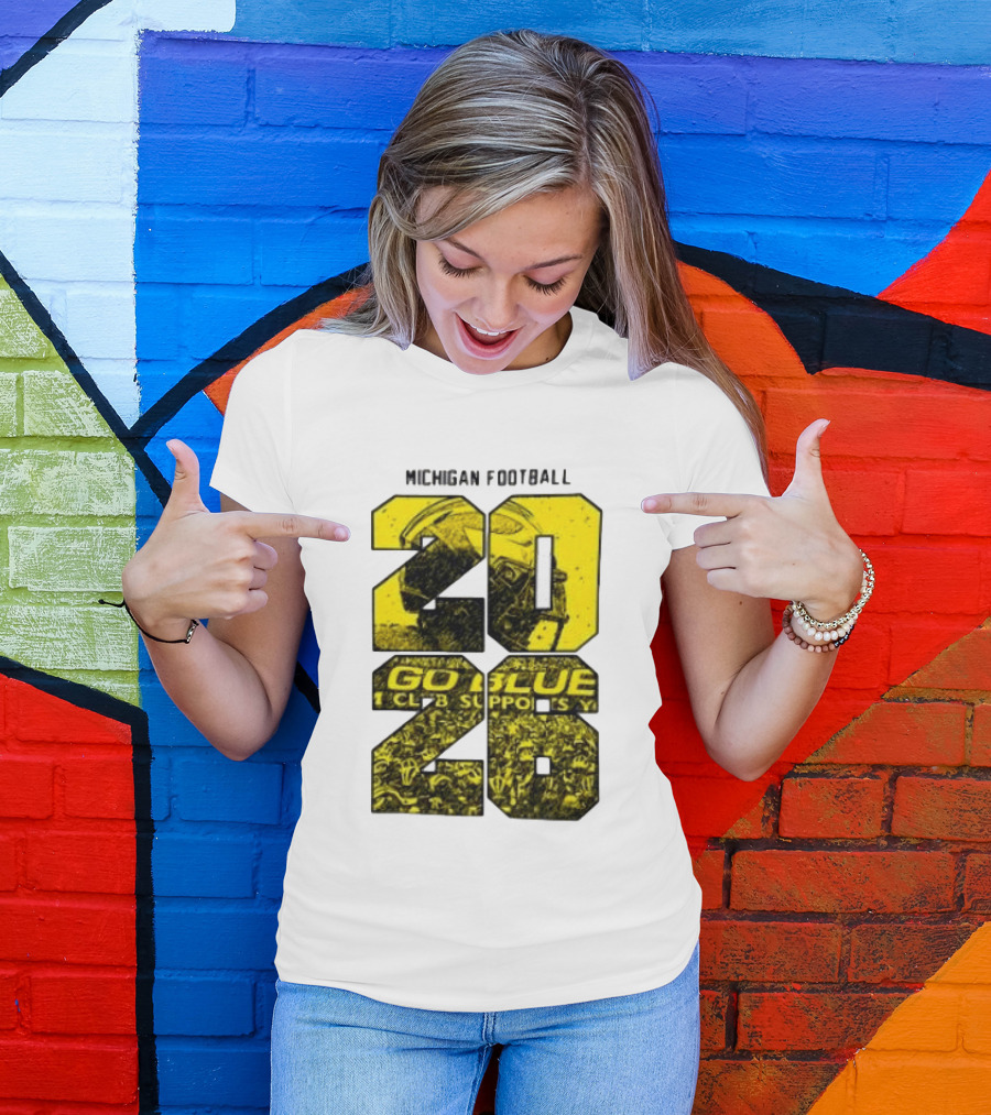 Michigan Football 2026 Go Blue Support T-Shirt