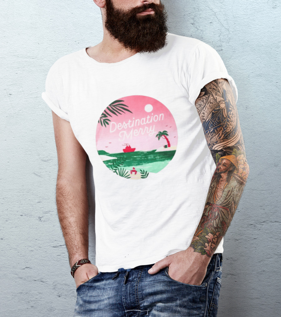 Hallmark Christmas Cruise 2026 Destination Merry White Tropical Getaway T-Shirt