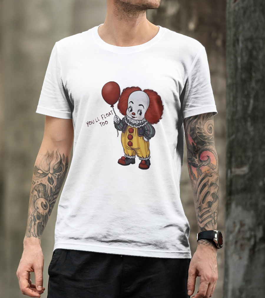 Pennywise Clown You'll Float Too Red Balloon T-Shirt