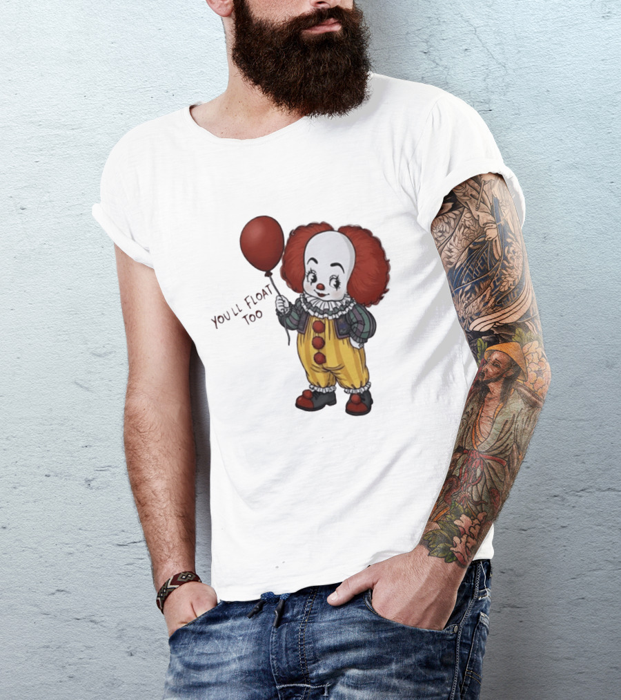 Pennywise Clown You'll Float Too Red Balloon T-Shirt