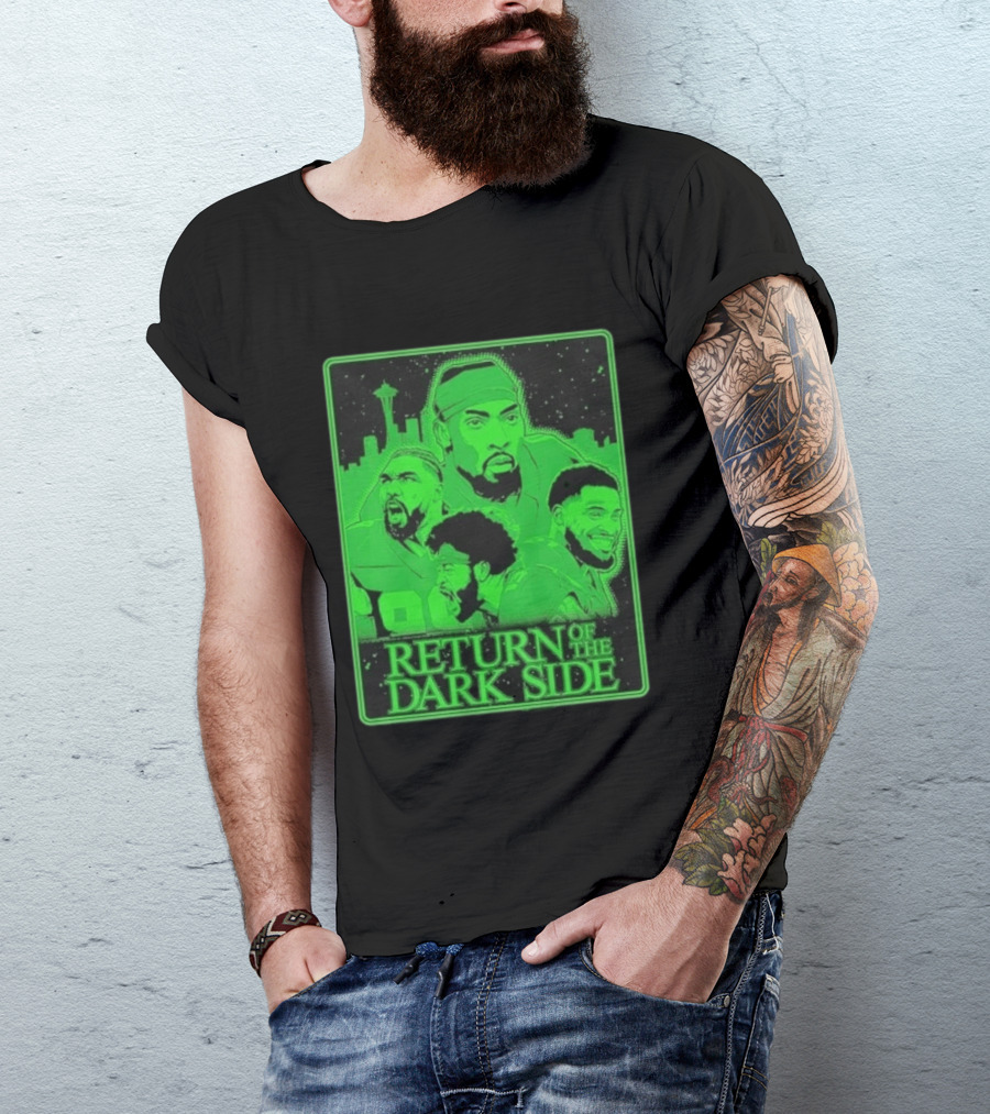 Seattle Seahawks Return Of The Dark Side Skyline Players Green Sports T-Shirt