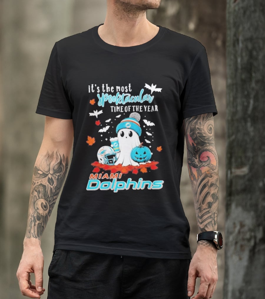 Miami Dolphins Halloween 2026 Most Spooktacular Time Of The Year T-Shirt