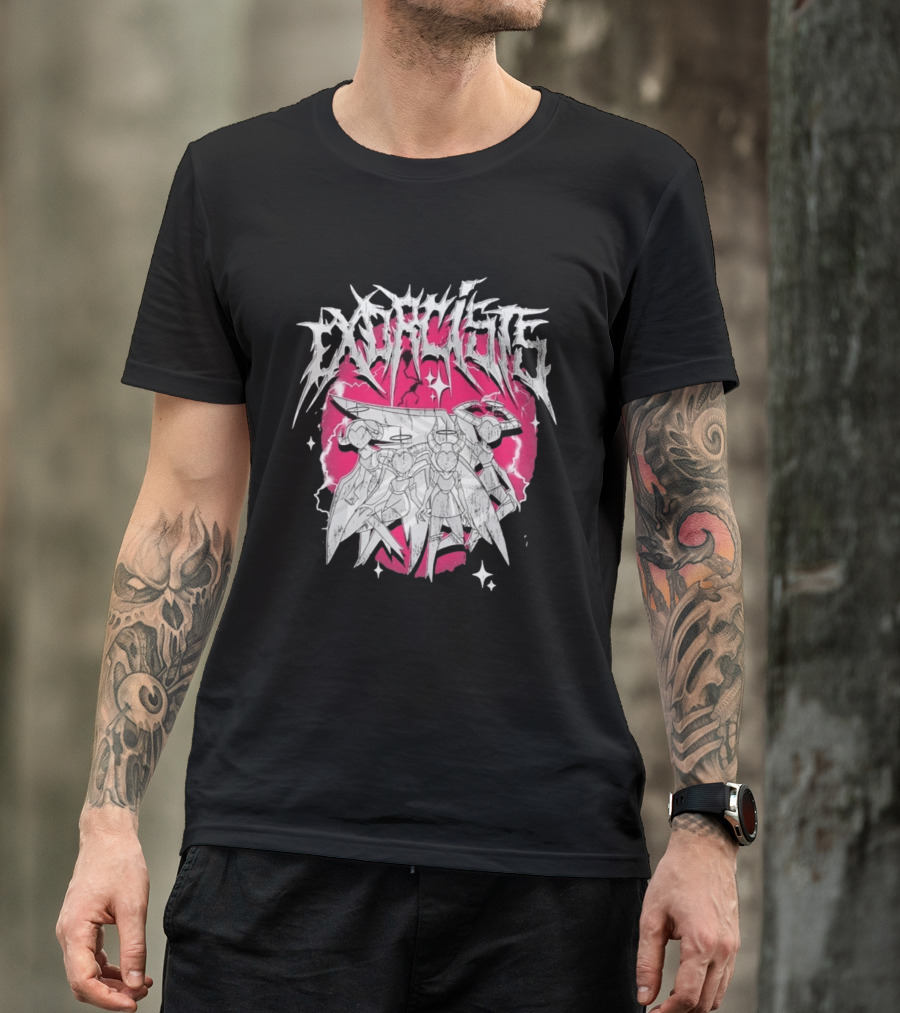 Exorcist Hazbin Hotel Metal Style Adam Lute T-Shirt