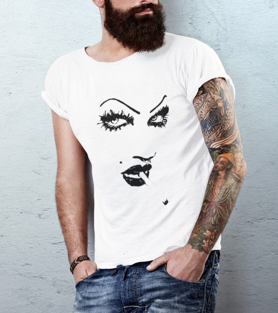 6Arelyhuman Store Digital Dancer Bold Face Card T-Shirt
