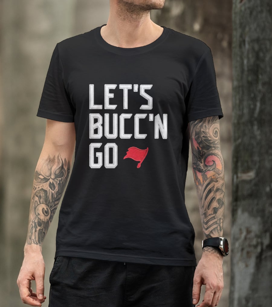 Let's Bucc'n Go Buccaneers Flag T-Shirt