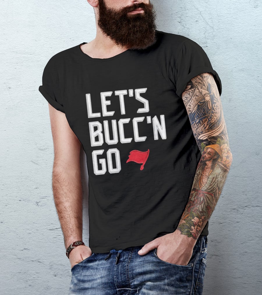 Let's Bucc'n Go Buccaneers Flag T-Shirt