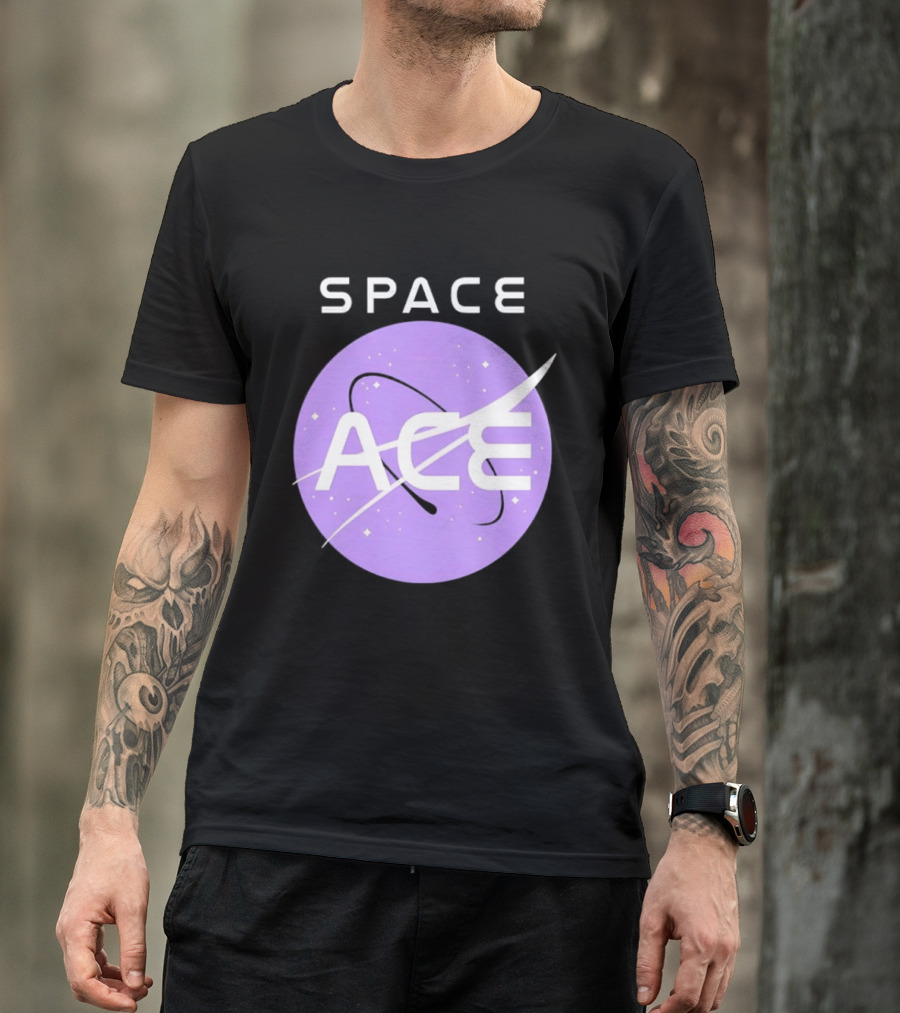Space Ace NASA Astronomy Galaxy Iconic Insignia T-Shirt
