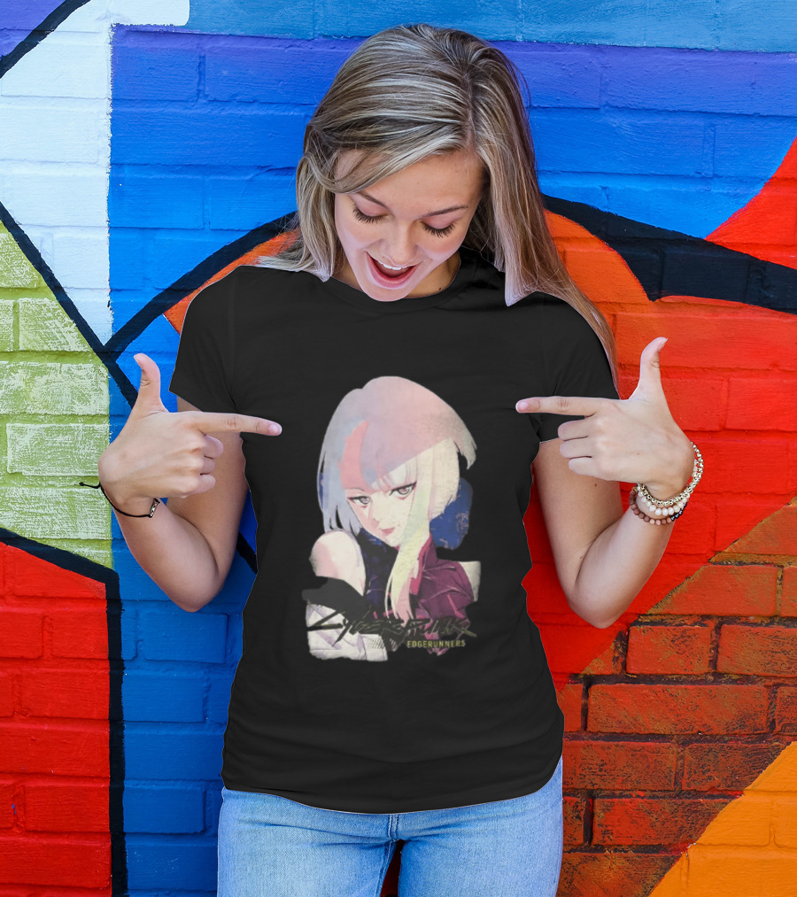 Cyberpunk Edgerunners Lucyna Kushinada Colorful Anime T-Shirt