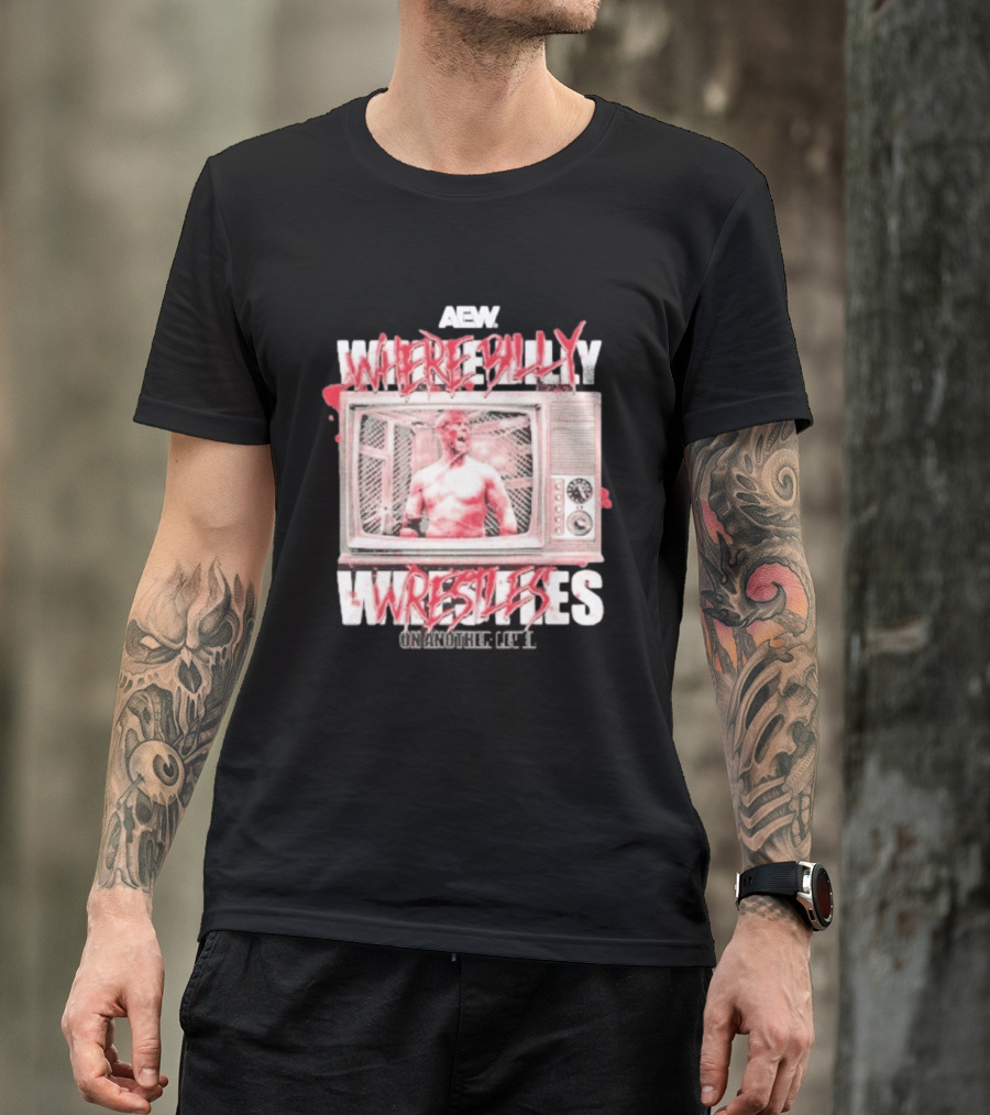 AEW Where Billy Wrestles TV Cage Match T-Shirt