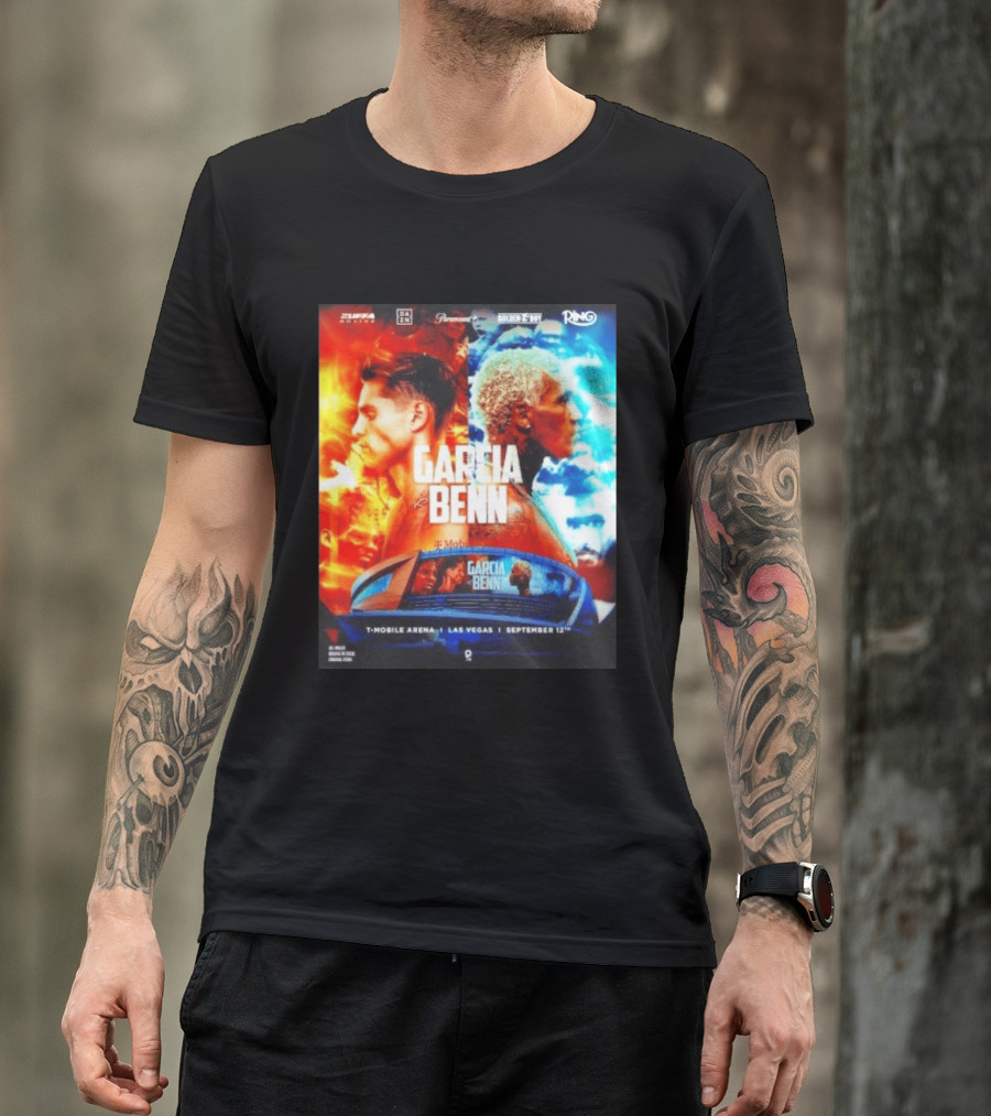 Garcia Vs Benn Live Fight DAZN Mobile Arena Las Vegas September 12th T-Shirt