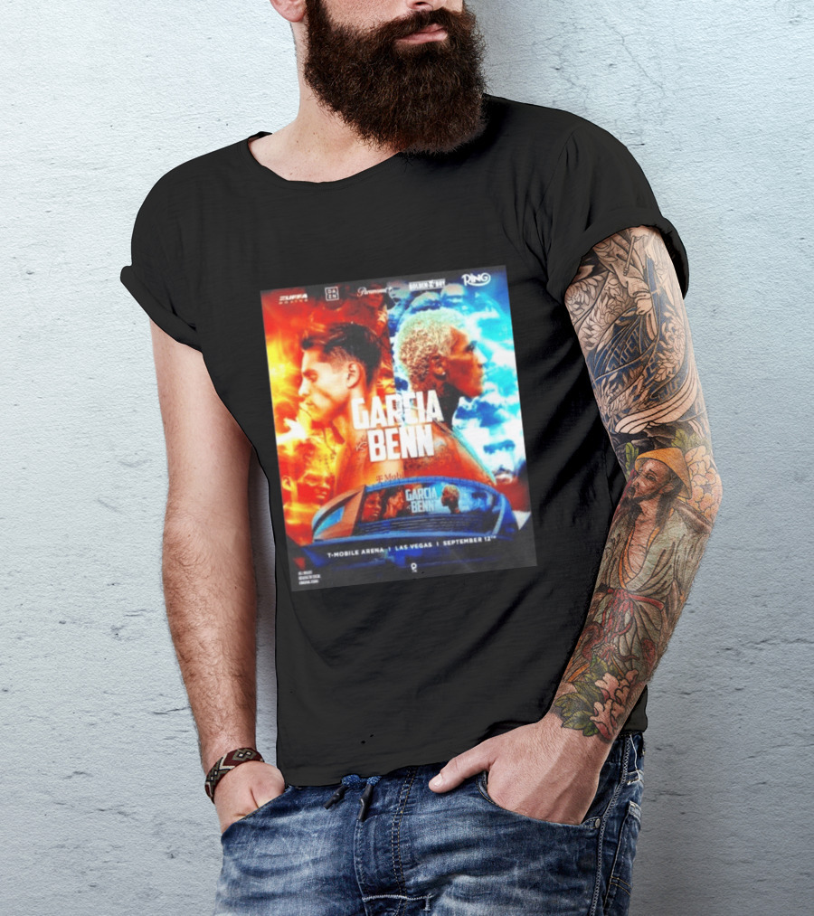 Garcia Vs Benn Live Fight DAZN Mobile Arena Las Vegas September 12th T-Shirt