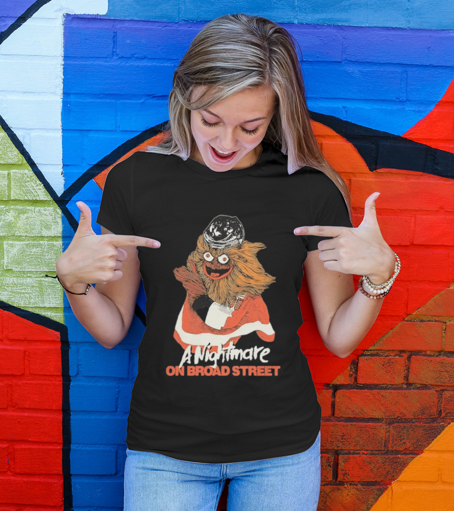 Philadelphia Flyers Gritty A Nightmare On Broad Street T-Shirt